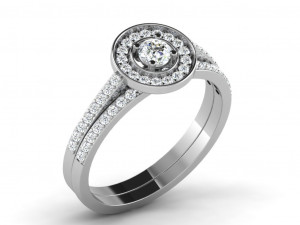 diamond ring for ladies Modelo de Impressão 3D