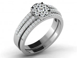 diamond ring for ladies 3D Print Model