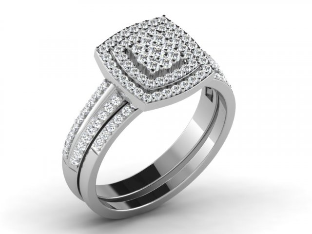 diamond ring for ladies 3D 打印模型 .c4d .max .obj .3ds .fbx .stl .blend 