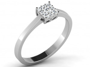 diamond ring for ladies Model do druku 3D