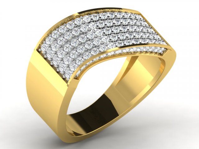 diamond ring for ladies 3D 프린트 모델 .c4d .max .obj .3ds .fbx .stl .blend 