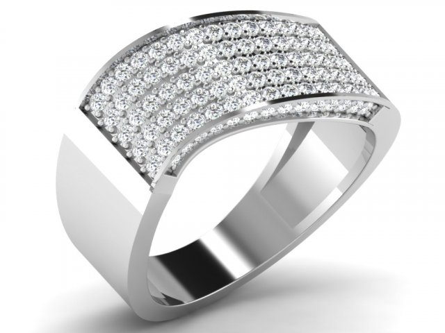 diamond ring for ladies 3D Print Model .c4d .max .obj .3ds .fbx .stl .blend 