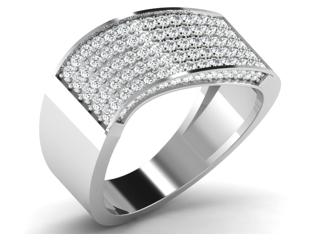 diamond ring for ladies 3D Print Model .c4d .max .obj .3ds .fbx .stl .blend 