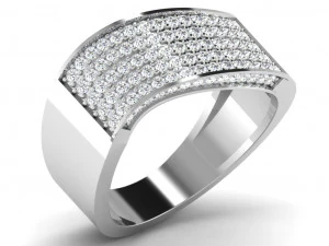 bayanlar i&ccedil;in pırlanta y&uuml;z&uuml;k 3D Baskı Modeli