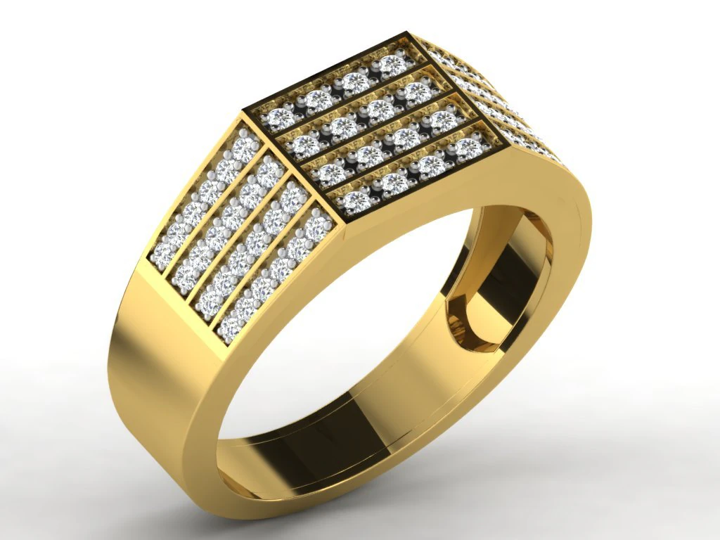 diamond ring 3D Print Model .c4d .max .obj .3ds .fbx .stl .blend