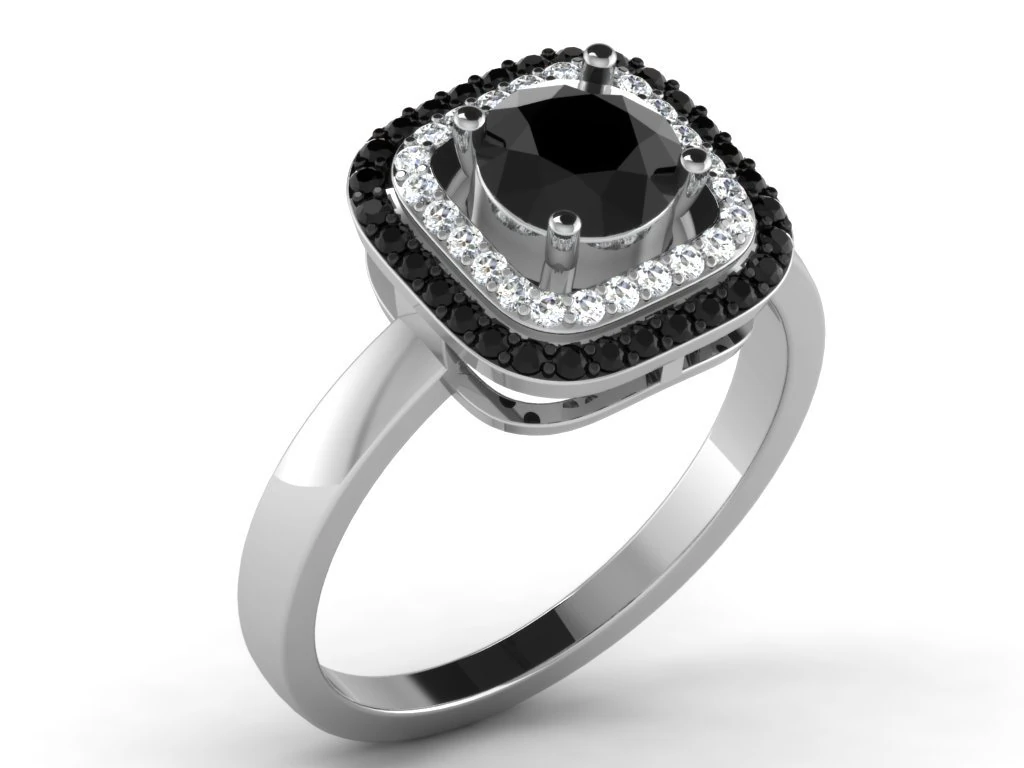 diamond ring for ladies 3D Print Model .c4d .max .obj .3ds .fbx .stl .blend 