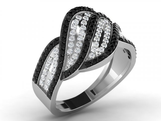 diamond ring for ladies 3D 프린트 모델 .c4d .max .obj .3ds .fbx .stl .blend 