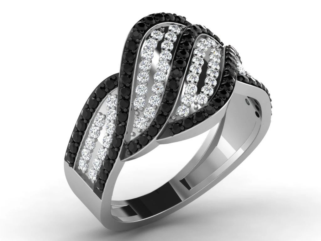 diamond ring for ladies 3D Print Model .c4d .max .obj .3ds .fbx .stl .blend