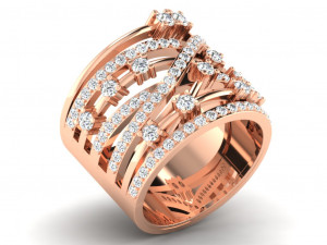 diamond ring for ladies 3D Baskı Modeli