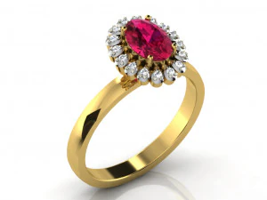 diamond ring for ladies 3D Print Model