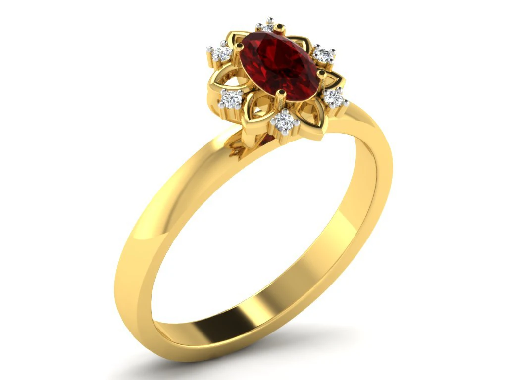 diamond ring for ladies 3D Print Model .c4d .max .obj .3ds .fbx .stl .blend