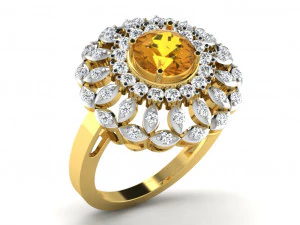 diamond ring for ladies 3D Print Model