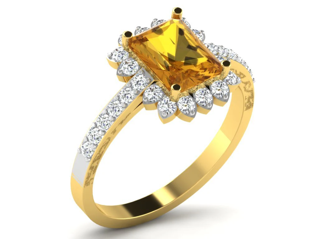 diamond ring for ladies 3D Print Model .c4d .max .obj .3ds .fbx .stl .blend 