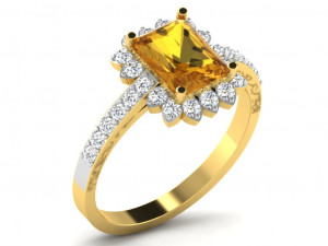 diamond ring for ladies 3D 打印模型