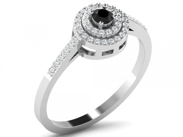 diamond ring for ladies 3D Print Model .c4d .max .obj .3ds .fbx .stl .blend 