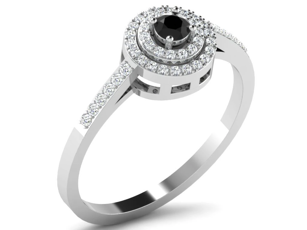diamond ring for ladies 3D Print Model .c4d .max .obj .3ds .fbx .stl .blend 