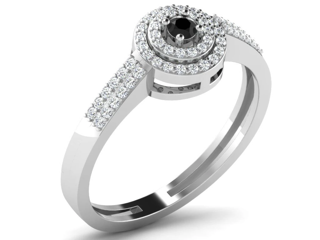 diamond ring for ladies 3D Print Model .c4d .max .obj .3ds .fbx .stl .blend 