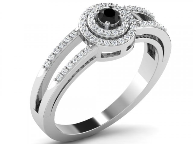 diamond ring for ladies 3D-printmodel .c4d .max .obj .3ds .fbx .stl .blend 