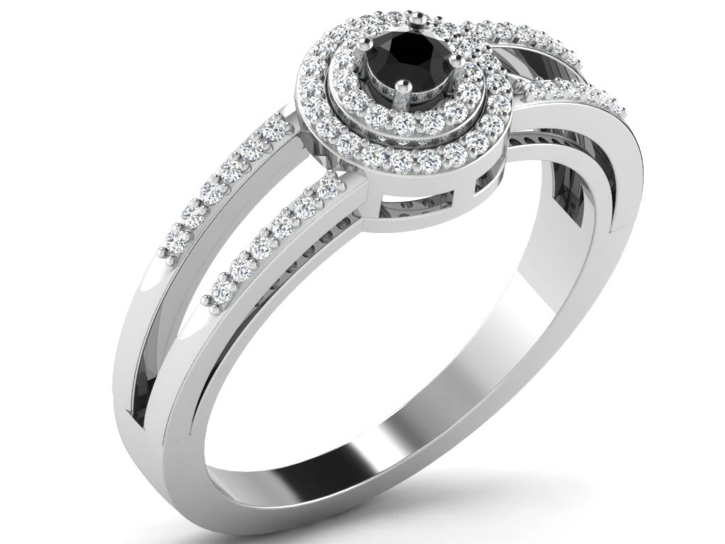 diamond ring for ladies 3D Print Model .c4d .max .obj .3ds .fbx .stl .blend