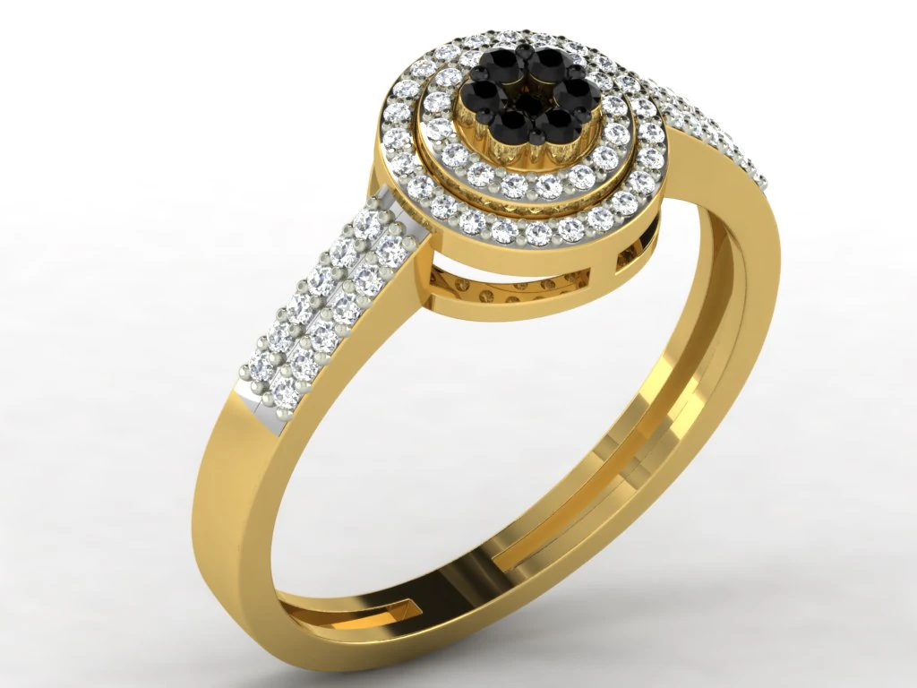 diamond ring for ladies 3D Print Model .c4d .max .obj .3ds .fbx .stl .blend 