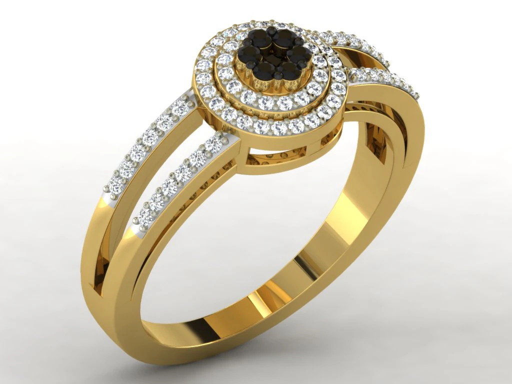 diamond ring for ladies 3D Print Model .c4d .max .obj .3ds .fbx .stl .blend 