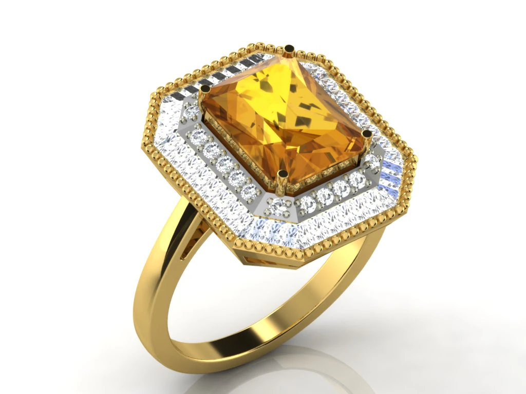 diamond ring for ladies 3D Print Model .c4d .max .obj .3ds .fbx .stl .blend