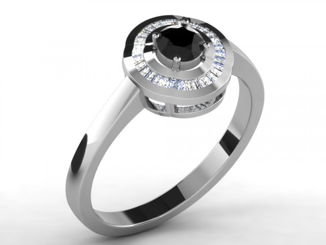 diamond ring for ladies Model Cetak 3D .c4d .max .obj .3ds .fbx .stl .blend