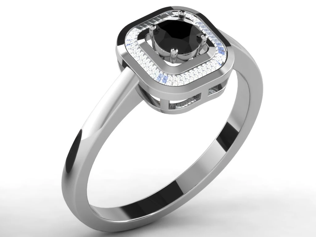diamond ring for ladies 3D Print Model .c4d .max .obj .3ds .fbx .stl .blend 