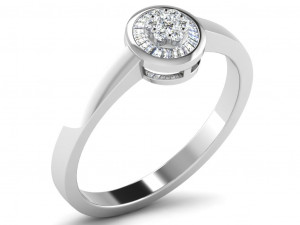 diamond ring for ladies Modello di stampa 3D
