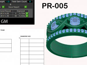 diamond ring for ladies 3D Print Model