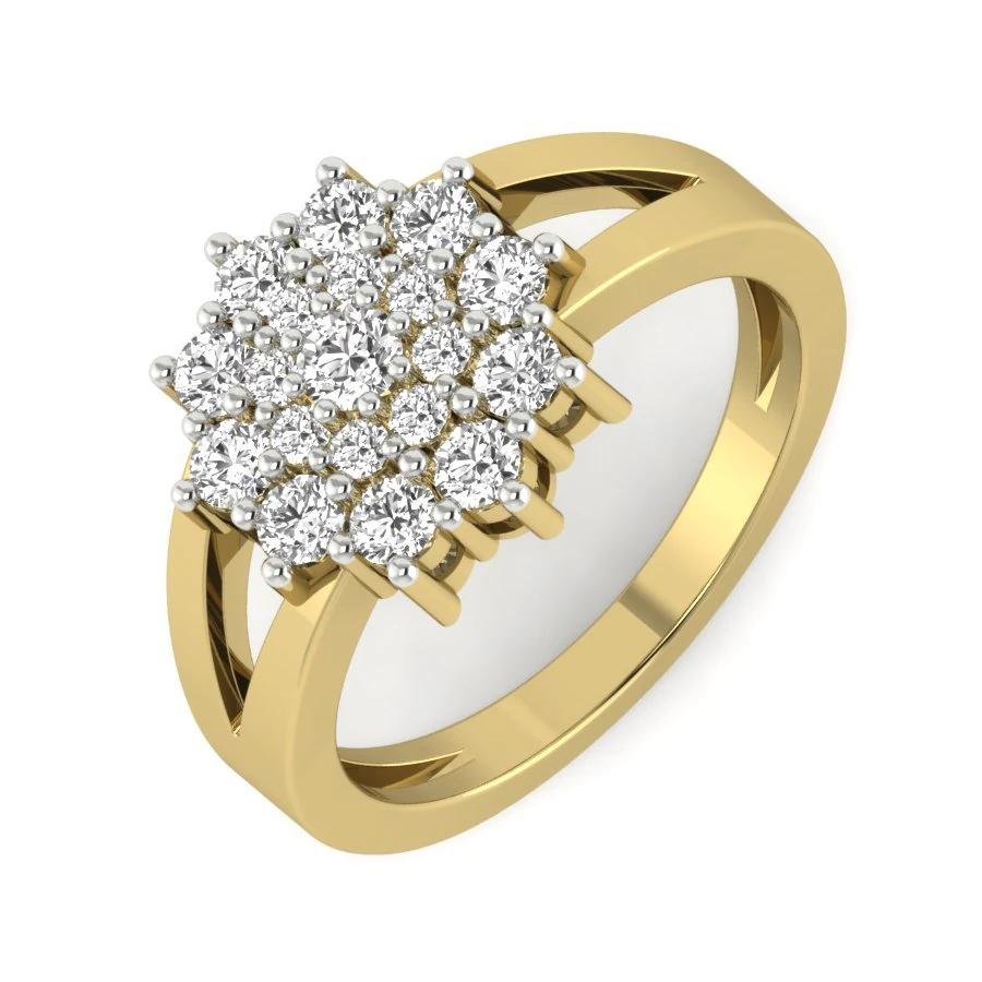 diamond ring for ladies 3D Print Model .c4d .max .obj .3ds .fbx .stl .blend