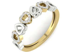 cincin berlian untuk wanita Model Cetak 3D