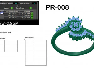 diamond ring for ladies 3D Print Model