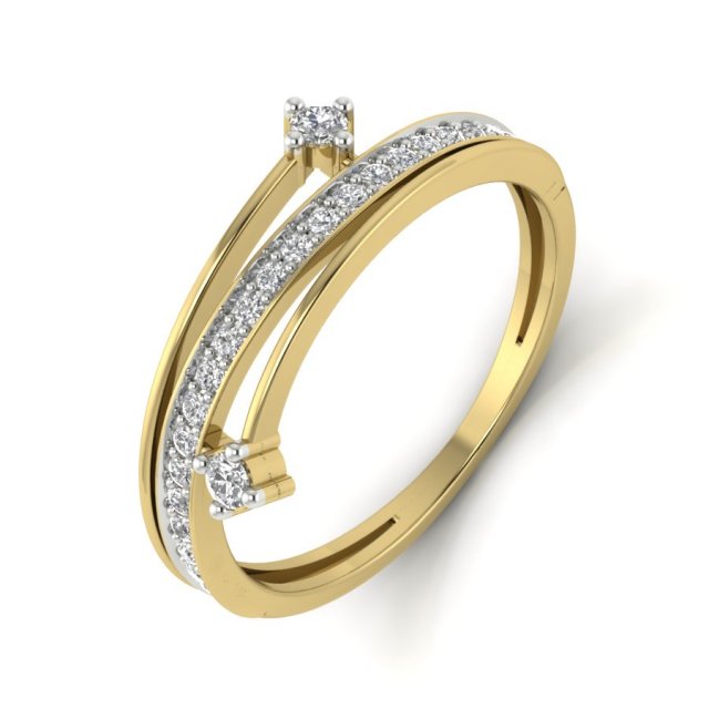 diamond ring for ladies 3D Print Model .c4d .max .obj .3ds .fbx .stl .blend 