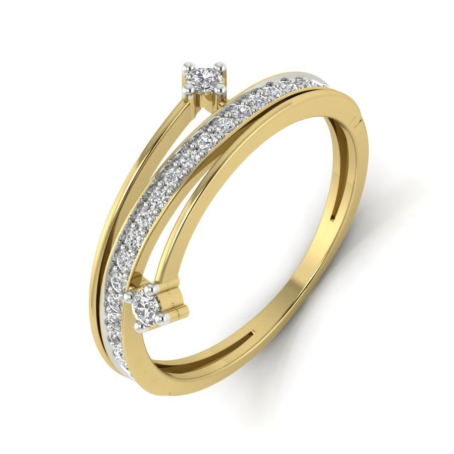 diamond ring for ladies 3D Print Model .c4d .max .obj .3ds .fbx .stl .blend 