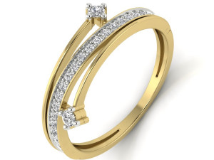 diamond ring for ladies 3Dプリントモデル