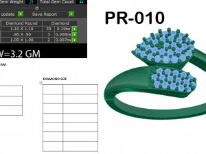 diamond ring for ladies 3D Print Model