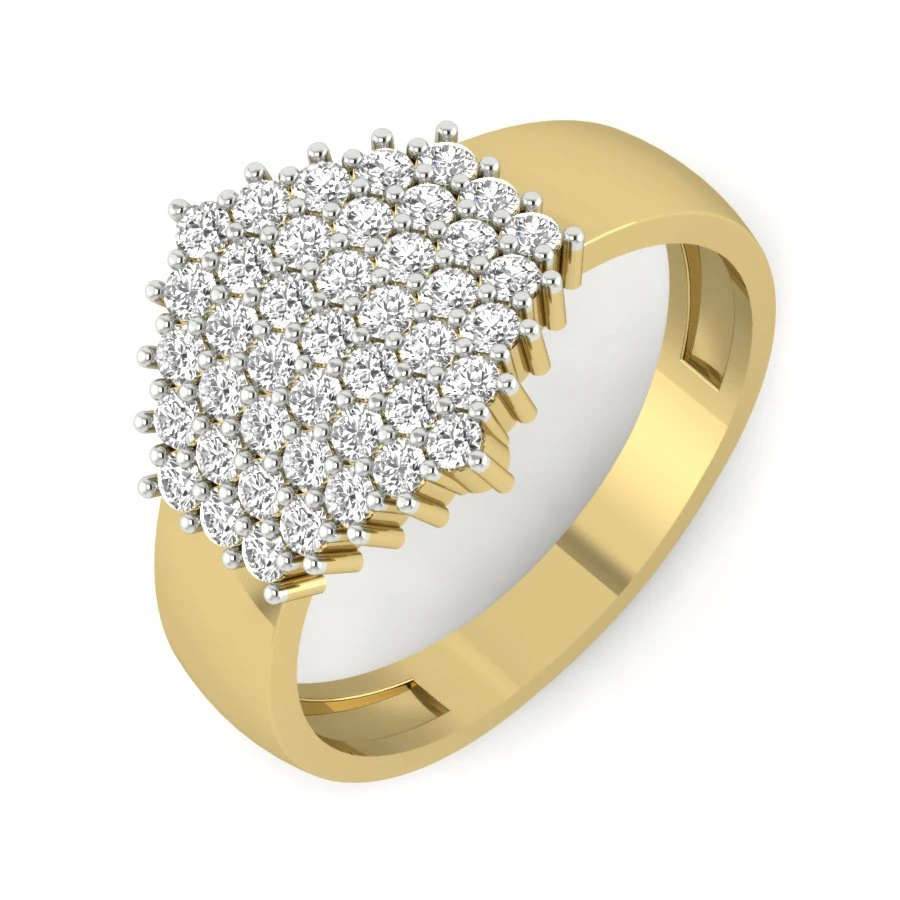 diamond ring for ladies 3D Print Model .c4d .max .obj .3ds .fbx .stl .blend 