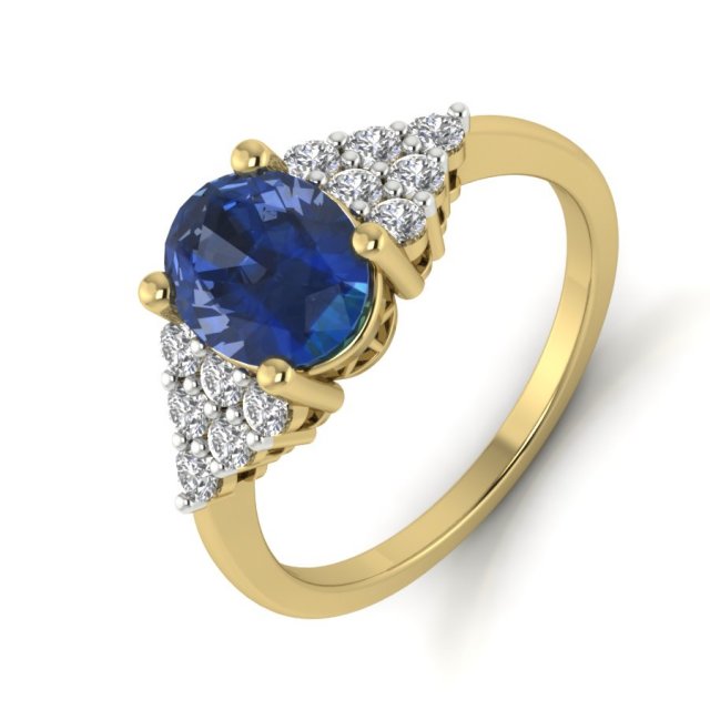 diamond ring for ladies 3D-printmodel .c4d .max .obj .3ds .fbx .stl .blend 