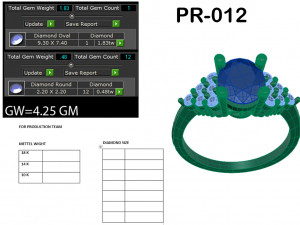 diamond ring for ladies 3D-printmodel