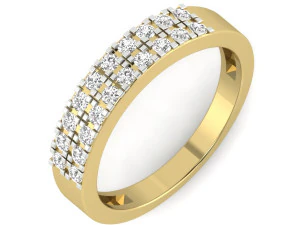 महिलाओं के लिए हीरे की अंगूठी 3D प्रिंट मॉडल