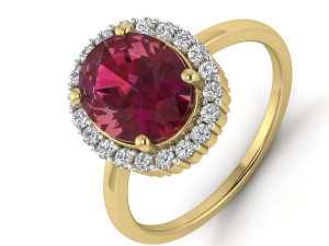 diamond ring for ladies Modelo de Impressão 3D