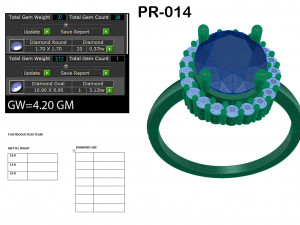 diamond ring for ladies Modelo de Impressão 3D