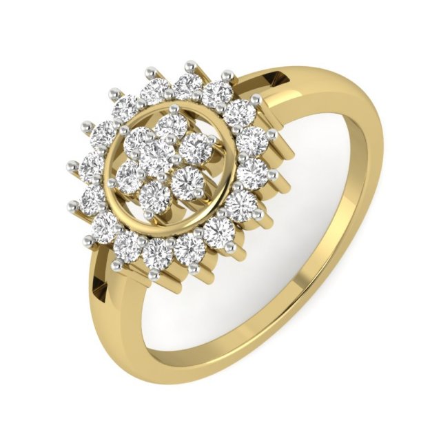diamond ring for ladies 3D-printmodel .c4d .max .obj .3ds .fbx .stl .blend 