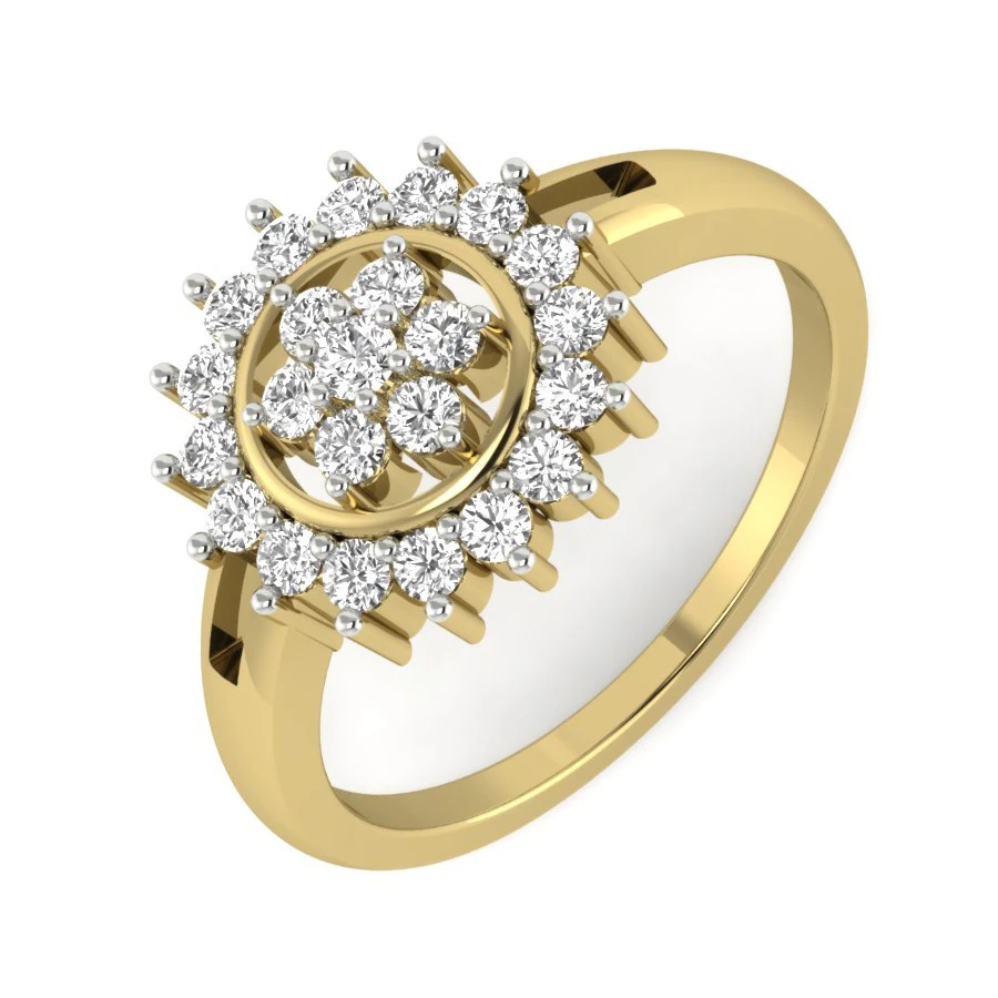 diamond ring for ladies 3D Print Model .c4d .max .obj .3ds .fbx .stl .blend 