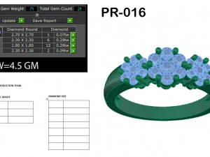 diamond ring for ladies 3D Print Model