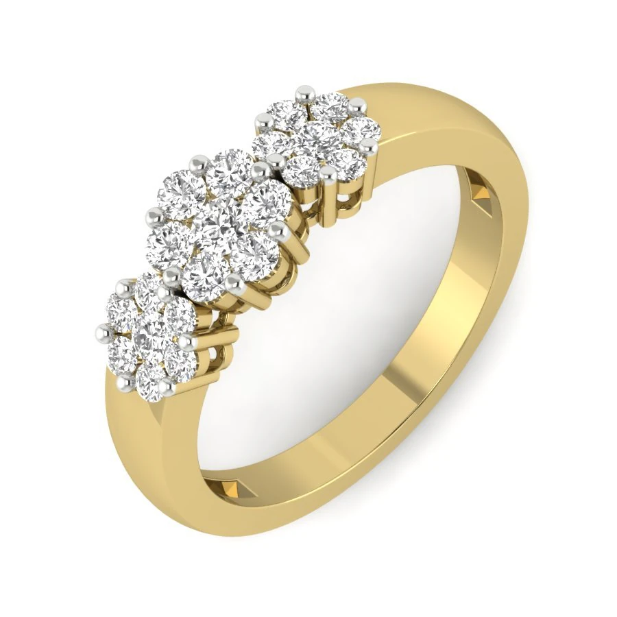diamond ring for ladies 3D Print Model .c4d .max .obj .3ds .fbx .stl .blend 