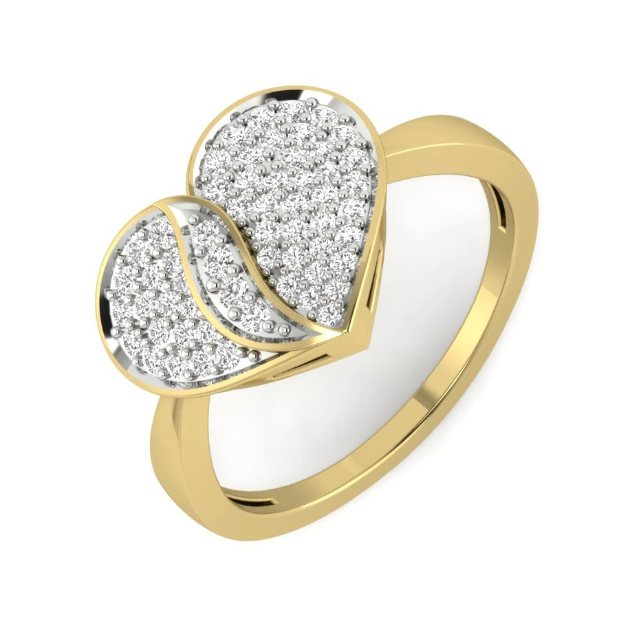 diamond ring for ladies 3D Print Model .c4d .max .obj .3ds .fbx .stl .blend 