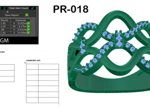 diamond ring for ladies 3D Print Model