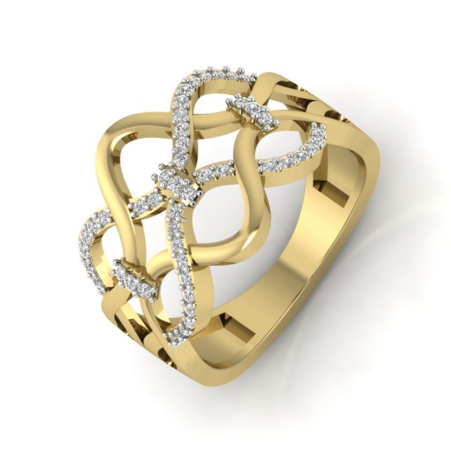diamond ring for ladies Modelo de Impressão 3D .c4d .max .obj .3ds .fbx .stl .blend 